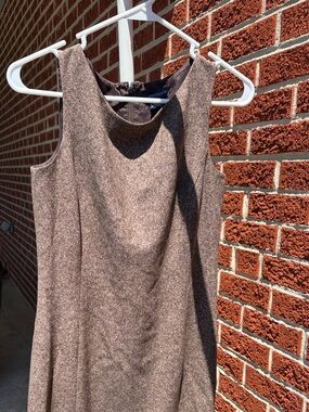 Ann Taylor Brown Tweed Dress